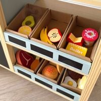 OGROMNY STRAGAN SKLEP SPOŻYWCZY WARZYWNIAK STOISKO WAGA AKCESORIA DREWNO XL