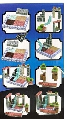 KLOCKI MAGNETYCZNE PIKSELE BLOCZKI SZEŚCIANY MOCNE 184 KLOCKI 2 FIGURKI na Arena.pl