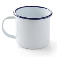 kubek emaliowany z uchwytem biały 520 ml hendi 621301