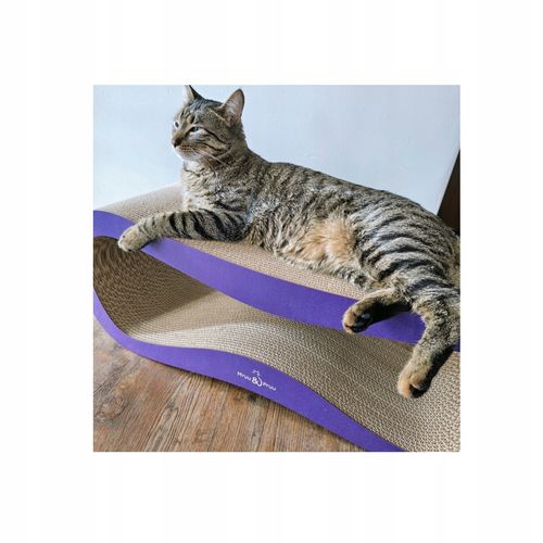 Drapak dla kota LEON | fioletowy | 78x28x24 cm | MruuPruu na Arena.pl