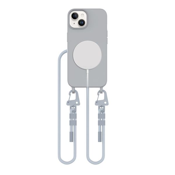 tech-protect magnecklace magsafe iphone 15 crayon grey zdjęcie 1