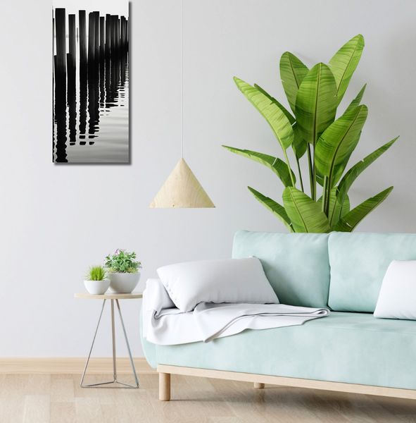 Obraz 30x70cm Rytm Wody i Drewna zdjęcie 2