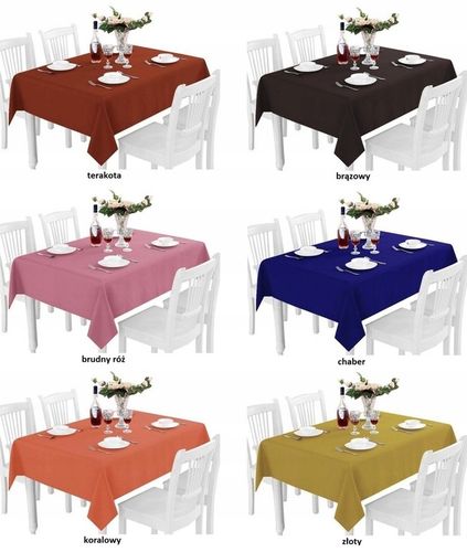 OBRUS GŁADKI MATOWY PRACTICAL 140x240 GRUBY KOLORY na Arena.pl