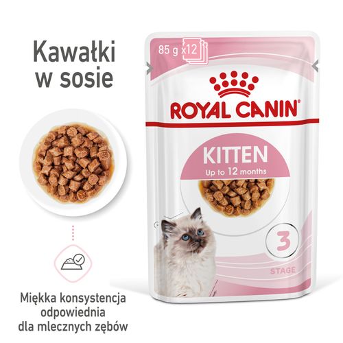 ROYAL CANIN Kitten Instinctive W Sosie 12x85g na Arena.pl