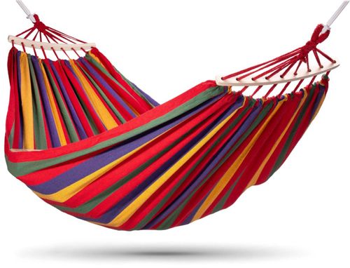 Hamak ogrodowy EDEN LAVA w paski na Arena.pl