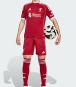 Komplet piłkarski Liverpool FC dla dzieci 10-11 lat 145-155cm