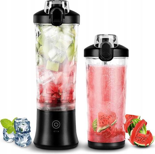BEZPRZEWODOWY PRZENOŚNY BLENDER TURYSTYCZNY 600ML do Smoothie do Koktajli na Arena.pl