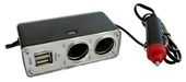 ROZGAŁĘZIACZ 2-WEJŚCIOWY +2 x USB