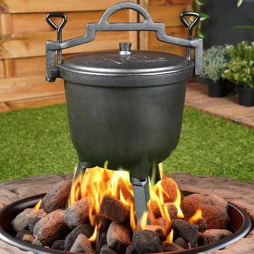 Kociołek Żeliwny Emaliowany Garnek Myśliwski Węgierski Pieczonki Ognisko 8L na Arena.pl