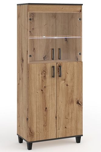 Witryna P5 80 cm dąb artisan z półkami na Arena.pl