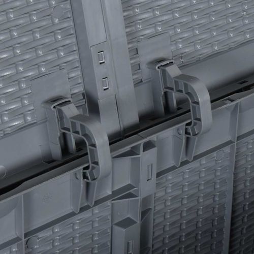 Skrzynia ogrodowa, szara, rattan PP, 180 L na Arena.pl