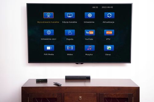 TUNER DEKODER DVB-T2 TV NAZIEMNEJ H.265 HEVC FULL HD USB HDMI PILOT na Arena.pl