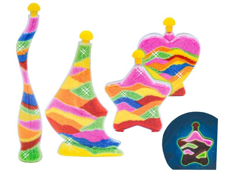 MAGICZNY PIASEK DO WYPEŁNIANIA, PIASEK DO SYPANIA, SAND ART, Kolorowe Butelki - Zrób To Sam DIY, Kreatywny Zestaw zdjęcie 3