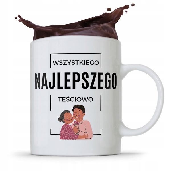 Kubek Prezent Dla Teściowej Najlepszego Prezent Z Nadrukiem Ze Zdjęciem zdjęcie 1