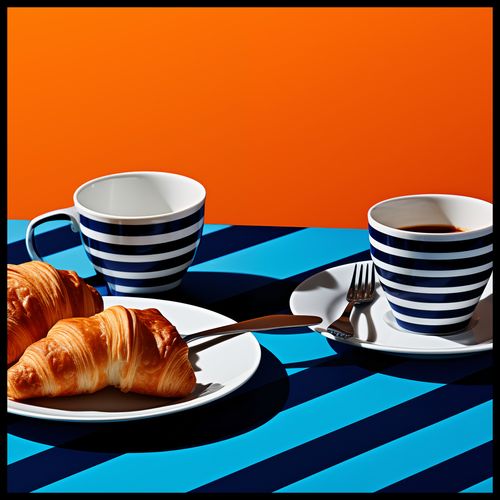 Plakat 100x100cm Croissanty na Arena.pl