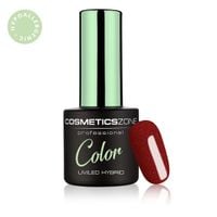 Cosmetics Zone Lakier hybrydowy hipoalergiczny czerwony brokat 7ml 733