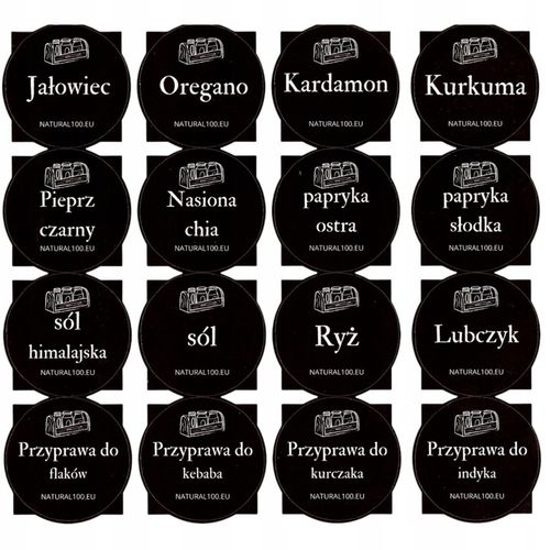 Pojemniki na przyprawy 24 szt 120ml organizer słoiczki słoiki na Arena.pl