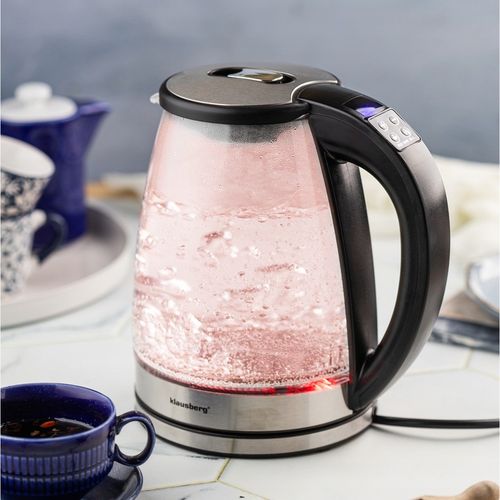 Czajnik elektryczny szklany Regulacja Temp. Klausberg KB-7887 1.8L LED LCD na Arena.pl