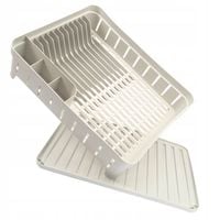 KADAX Suszarka Do Naczyń Jednopoziomowa Z Ociekaczem Na Naczynia Biała