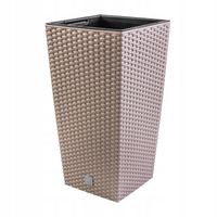Doniczka tworzywo sztuczne PROSPERPLAST 17 x 32,4 cm RATO SQUARE mocca