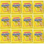 Blublo Żelki pianki bananki 80 g x 12 sztuk