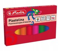 PLASTELINA 8 KOLOR?W FLUORESCENCYJNA