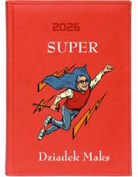 KALENDARZ A6 2026 TYGODNNIOWY PERSONALIZACJA prezent dla dziadka + IMIĘ