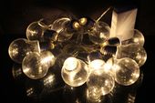 LAMPKI CHOINKOWE DEKORACYJNE RETRO ZARÓWKI 2xAA