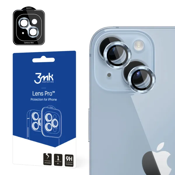 Osłona aparatu 3mk Lens Protection Pro na iPhone 14 - niebieska zdjęcie 1