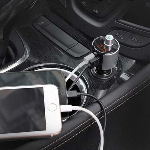 OBSERWUJ Transmiter FM 2xUSB BLUETOOTH MP3 ŁADOWARKA 3,4A na Arena.pl