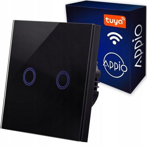 DOTYKOWY WŁĄCZNIK WYŁĄCZNIK ŚWIATŁA SZKLANY PODWÓJNY LED WiFi Tuya na Arena.pl