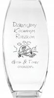 Wazon z grawer PREZENT podziękowanie dla rodziców