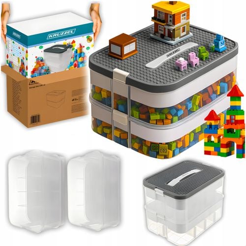 pudełko na klocki- 2 poziomy 15l kruzzel 25756 na Arena.pl