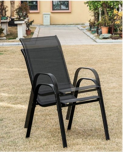 Krzesła Ogrodowe Komplet 4 szt. Na Balkon Taras Działkę Mocne do 150 KG - na Arena.pl