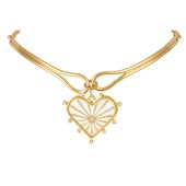 naszyjnik z sercem z kolekcji bella (c23/zwe/67au)