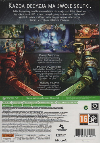 FABLE ANNIVERSARY + DLC [XBOX360] NOWA na Arena.pl