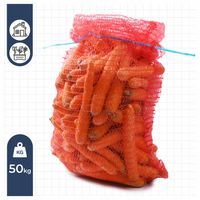 WOREK RASZLOWY 50 KG 60X110 WORKI RASZLOWE POMARAŃCZOWE Z ZACIAGIEM 50 SZT