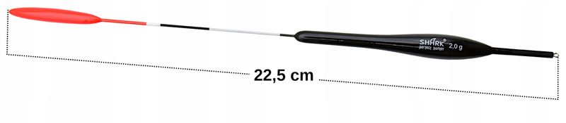 Spławik Przelotowy z BALSY SHARK Perfekt Hunter 2,0 g 22,5 cm zdjęcie 2