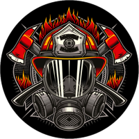 Opłatek na tort Urodziny Strażak Wóz Strażacki Strażak Postać Bohater