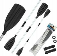 WIOSŁA ALUMINIOWE ŁĄCZONE 145cm (218cm) WIOSŁO DO PONTONU KAJAKA LEKKIE ALU