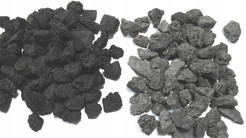 LAWA WULKANICZNA CZARNA GRAFIT PODŁOŻE ŻWIREK AKWARIUM DNO 8-16 mm 25 kg na Arena.pl