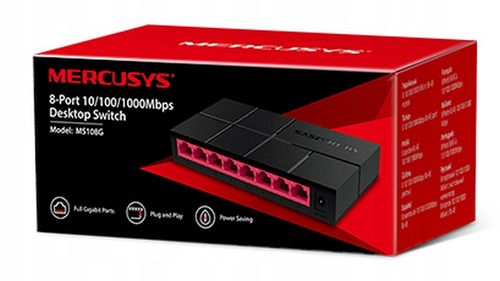 Switch 8 PORT GIGABIT Rozdzielacz Sieci LAN 1gb ENERGOOSZCZĘDNY TP LINK 8x na Arena.pl