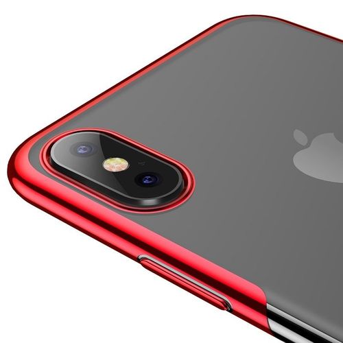 Przezroczyste Etui Baseus Shining Case Do Iphone X / Xs (Czerwone) na Arena.pl