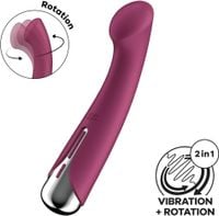 wibrator punktu g obrotowy satisfyer spinning 1 czerwony