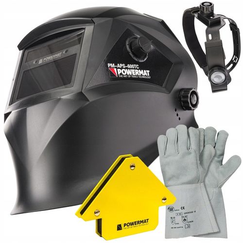 MASKA PRZYŁBICA SPAWALNICZA SAMOŚCIEMNIAJĄCA KĄTOWNIK RĘKAWICE ZESTAW na Arena.pl