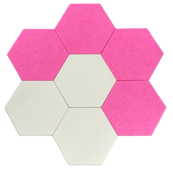 Panele Ścienne Filcowe 3D Heksagon Zagłówek Samoprzylepne Akustyczne Soft zdjęcie 6