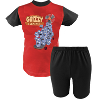 Krótka Piżama dziecięca Grizzy i Lemingi