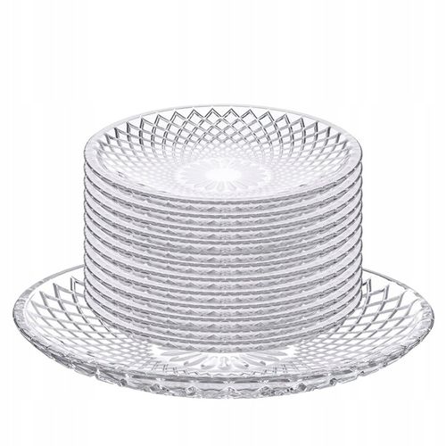 Talerzyki deserowe i patera Zestaw do ciasta 12 osób spodek na ciasto na Arena.pl