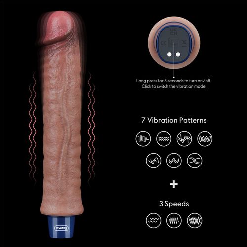 9.5 REAL SOFTEE Rechargeable Silicone Vibrating Dildo na Arena.pl