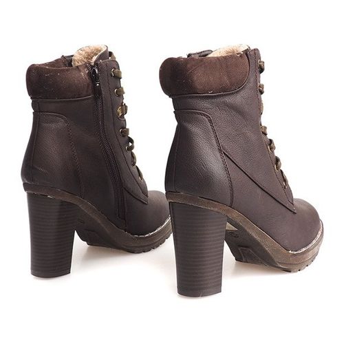 Botki Sznurowane Z Futrem T12310-2 r.36 na Arena.pl